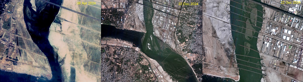 maha kumbh mela 2025 satellite images