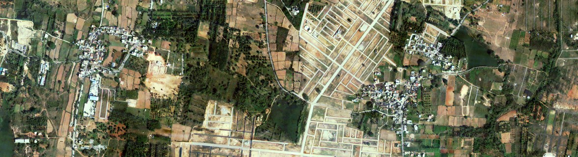Bangalore City as viewed by Cartosat Satellite 3 , acquired on - 11.01.2023