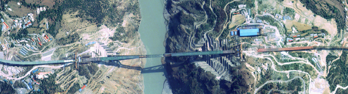 Chenab bridge,  acquired by Cartosat-2S on 12.6.2022