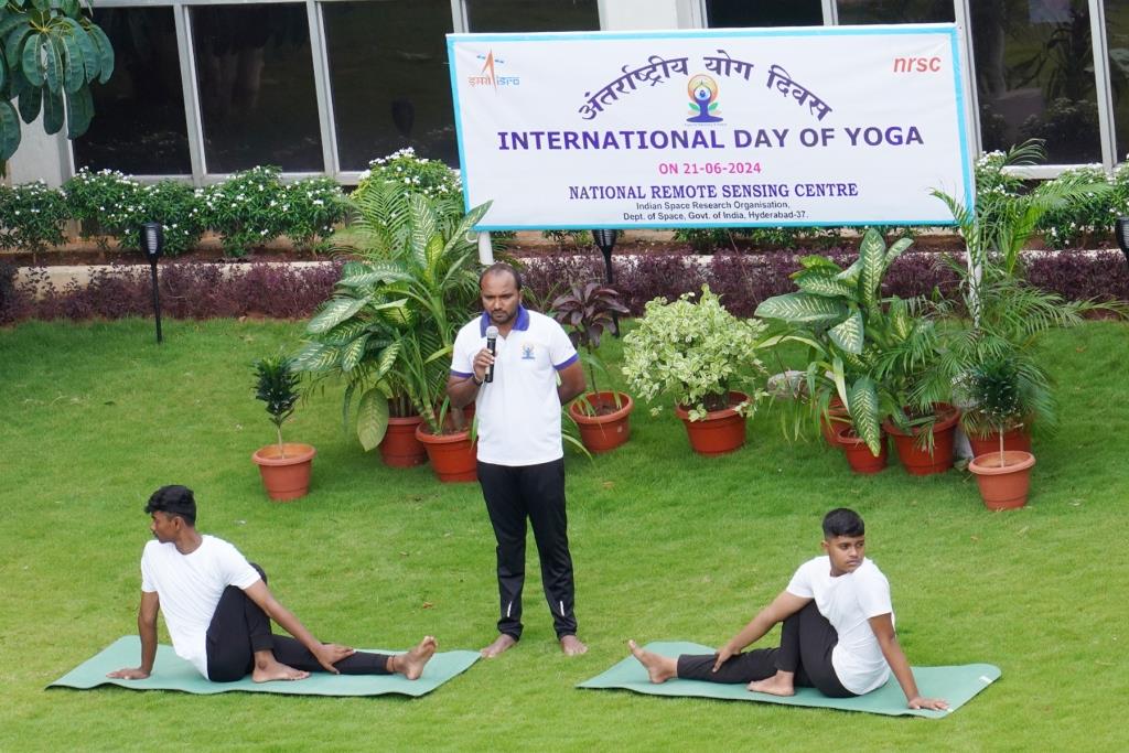 International Day of Yoga on 21.06.2024 at NRSC-ISRO, Hyderabad