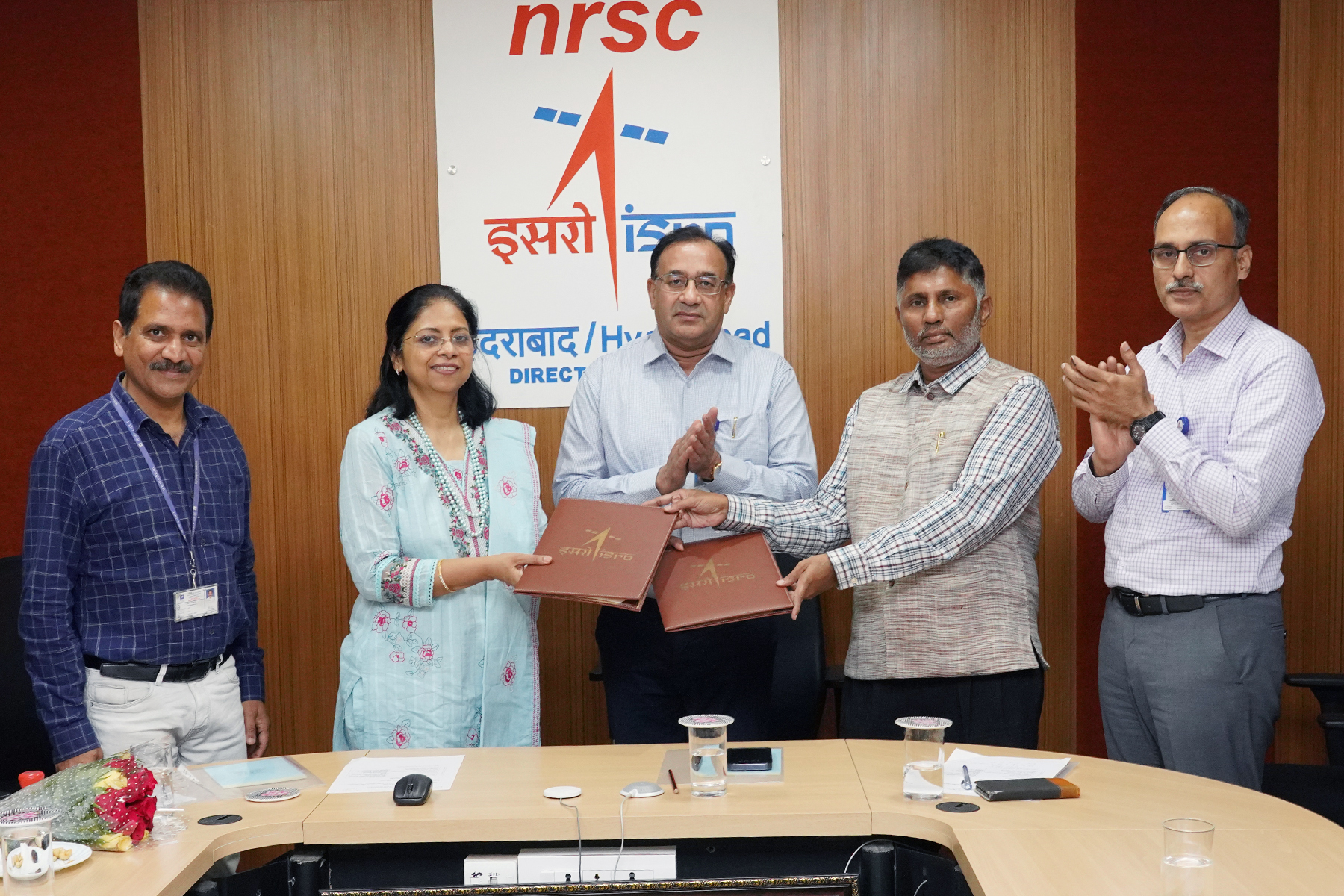 MOU between NRSC and Ministry of Communications on PROVISION OF BHUVAN GIS MAP SERVICES TO C-DOT UNDER CMS PROJECT & COLLABORATIVE HAND-HOLDING SUPPORT on 17th May 2024