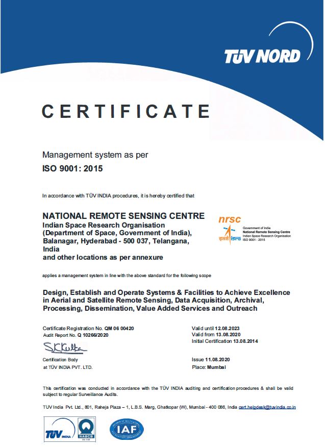 Quality Certificate